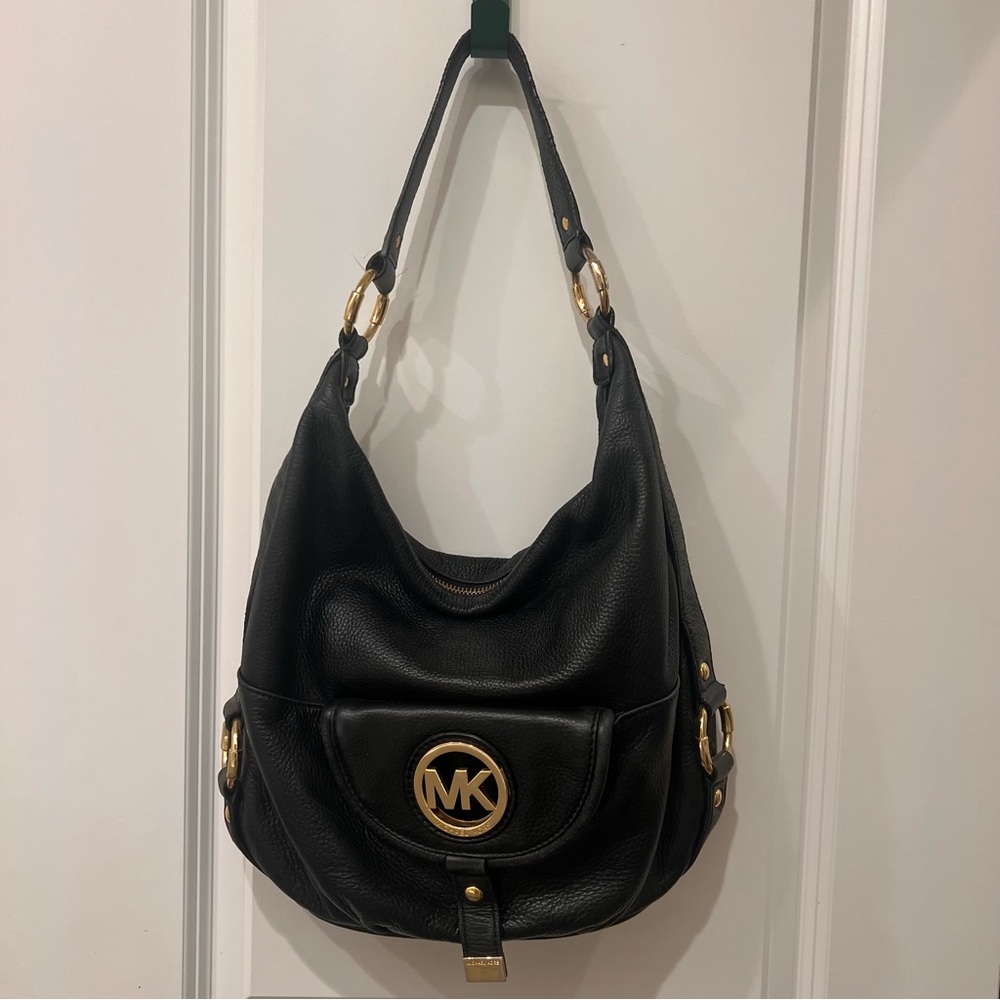 Michael Kors Fulton Large Leather Shoulder Bag